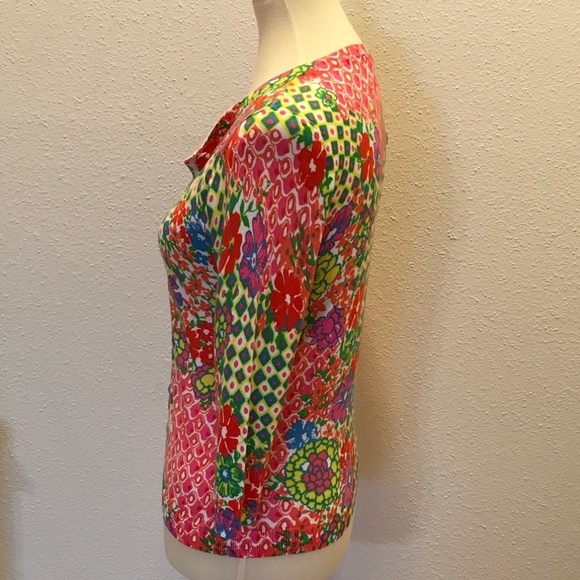 NWOT Talbots floral Cardigan sweater - Picture 3 of 4